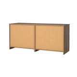 Credenza Marrone Noce 6 Cassetti Apertura Scorrevole 154x50x68h cm, Chiusura Scorrevole - Victoire