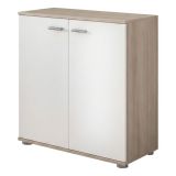 Credenza Marrone Olmo Bianco Cassetti un Ripiano 68x34x74h cm, Apertura Battente - Osteno