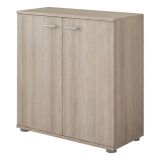 Credenza Marrone Olmo un Ripiano Apertura Battente 68x34x74h cm, 2 Ante - Osteno