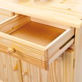 Credenza Marrone Quercia 3 Cassetti un Ripiano 130x43x87h cm, 6 Vani - Gragnano