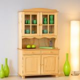 Credenza Marrone Quercia un Cassetto 2 Ripiani 88x32x198h cm, Apertura Battente, Scorrevole - Quadri