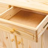 Credenza Marrone Quercia un Cassetto 2 Ripiani 88x32x198h cm, Apertura Battente, Scorrevole - Quadri