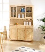 Credenza Marrone Rovere 3 Cassetti 6 Ripiani 130x32x198h cm, 12 Vani - Presezzo