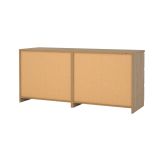 Credenza Marrone Rovere 6 Cassetti Apertura Scorrevole 154x50x68h cm, Chiusura Scorrevole - Victoire