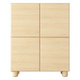Credenza Marrone Rovere 6 Ripiani Apertura Battente 100x38x125h cm, 4 Ante - Hamola