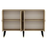Credenza Marrone Rovere oro 2 Ripiani 4 Vani 120x30x80h cm, 4 Ante - Luino