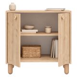 Credenza Marrone Rovere un Ripiano 2 Ante 72x36x73h cm, 2 Vani - Pontida