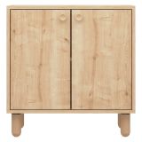 Credenza Marrone Rovere un Ripiano 2 Ante 72x36x73h cm, 2 Vani - Pontida