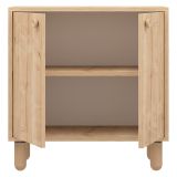 Credenza Marrone Rovere un Ripiano 2 Ante 72x36x73h cm, 2 Vani - Pontida