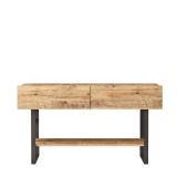Credenza Minerva, Buffet da soggiorno, Madia da salotto, Dispensa da cucina, 139x43 h76 cm, Quercia