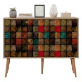 Credenza mosaico 120x36x90h cm 3 ante - Arzumia