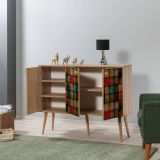 Credenza mosaico 120x36x90h cm 3 ante - Arzumia