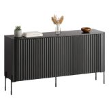Credenza nera 150x39x80h cm 3 ante - Susegana