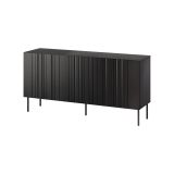 Credenza nera 150x42x75h cm 3 ante - Spirano