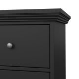 Credenza nera 163x51x88h cm 6 cassetti - Hibaru