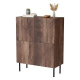 Credenza noce 118x40x89h cm 2 ante - Gaby