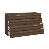 Credenza noce 140x40x81h cm 8 cassetti - Phethai