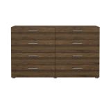 Credenza noce 140x40x81h cm 8 cassetti - Phethai