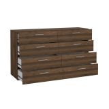 Credenza noce 140x40x81h cm 8 cassetti - Urduja