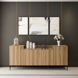 Credenza noce 160x42x75h cm 4 ante - Picea