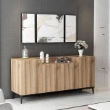 Credenza noce 160x42x75h cm 4 ante - Picea