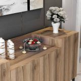 Credenza noce 160x42x75h cm 4 ante - Picea