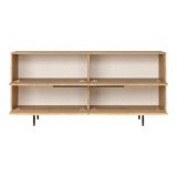 Credenza noce e quercia 160x44x74h cm 2 ante - Anterivo