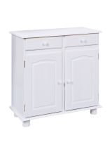 Credenza Paderborn, Buffet da soggiorno, Madia da salotto, Dispensa da cucina, 88x43 h87 cm, Bianco