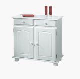 Credenza Paderborn, Buffet da soggiorno, Madia da salotto, Dispensa da cucina, 88x43 h87 cm, Bianco