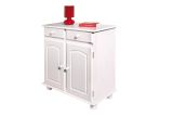 Credenza Paderborn, Buffet da soggiorno, Madia da salotto, Dispensa da cucina, 88x43 h87 cm, Bianco