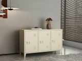 Credenza panna 120x40x73h cm 3 ante - Cocullo