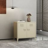 Credenza panna 80x40x73h cm 2 ante - Conco