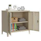 Credenza panna 80x40x73h cm 2 ante - Conco