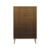 Credenza Proxima, Buffet da soggiorno, Madia da salotto, Dispensa moderna da cucina, 80x36h127 cm, Quercia