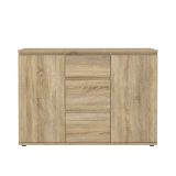 Credenza quercia 119x40x83h cm 2 ante e 3 cassetti - Zumpano