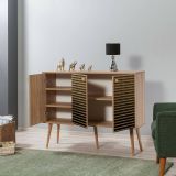 Credenza quercia 120x36x90h cm 3 ante - Arzumia