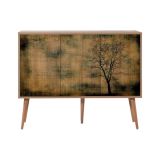 Credenza quercia 120x36x90h cm 3 ante - Haratan