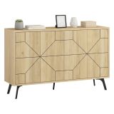 Credenza quercia 123x35x62h cm 4 ante - Earl