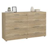 Credenza quercia 140x40x81h cm 8 cassetti - Phethai