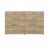 Credenza quercia 140x40x81h cm 8 cassetti - Phethai