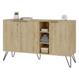 Credenza quercia 142x35x83h cm 3 ante - Alin