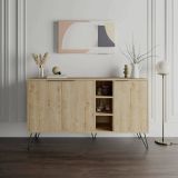 Credenza quercia 142x35x83h cm 3 ante - Alin