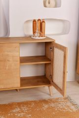 Credenza quercia 180x41x81h cm 4 ante - Tarawa