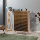 Credenza quercia 80x36x127h cm 2 ante - Andalusite