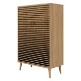 Credenza quercia 80x36x127h cm 2 ante - Andalusite