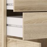 Credenza quercia 89x40x113h cm 2 ante e 2 cassetti - Agra