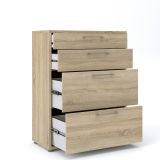 Credenza quercia 89x40x113h cm 4 cassetti - Anghiari