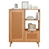 Credenza quercia 90x40x110h cm 2 ante - Jingu