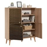 Credenza quercia 95x36x111h cm 4 ante - Agyemang