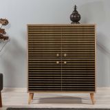 Credenza quercia 95x36x111h cm 4 ante - Agyemang